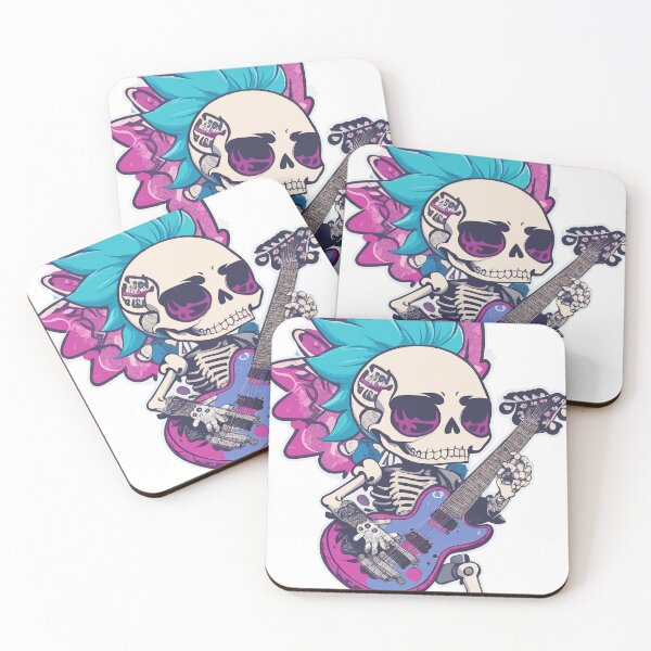 Item preview, Rockin' Kawaii Skeleton Guitarist designed and sold by urbsrepublic.