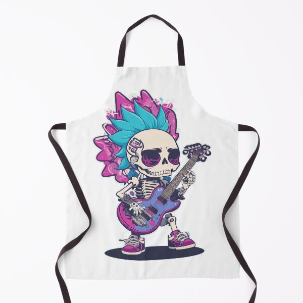 Item preview, Rockin' Kawaii Skeleton Guitarist designed and sold by urbsrepublic.