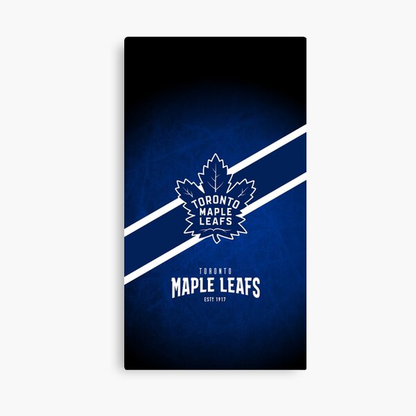 Toronto Maple Leafs Light Blue Leather Emblem – GL Canvas Print Art