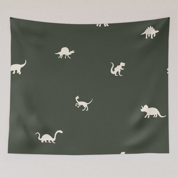 Item preview, Dinosaur Silhouettes - Dark Green designed and sold by Studio Valko.