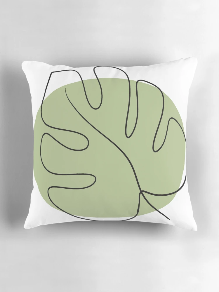 Thumbnail 3 of 4, Pillow, Abstract shape leaf designed and sold by Ruddean21.