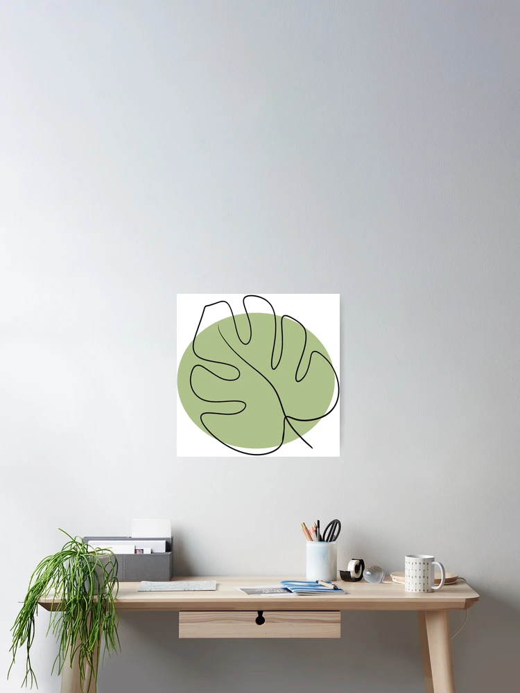 Thumbnail 2 of 3, Poster, Abstract shape leaf designed and sold by Ruddean21.