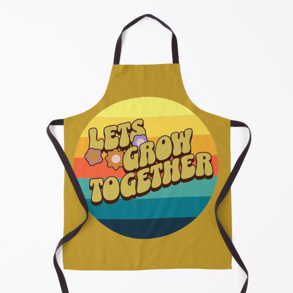Item preview, lets grow together motivaional 70s retro design designed and sold by aquinavortex.