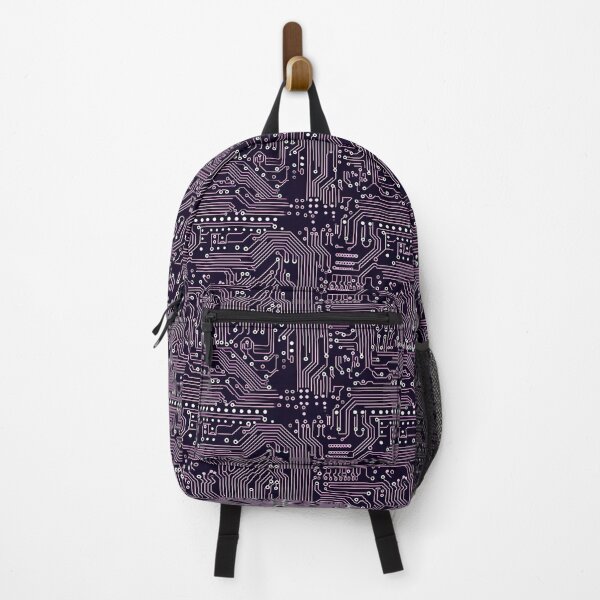 Item preview, Purple Circuitry Black Board Seamless Pattern designed and sold by Sturdust.