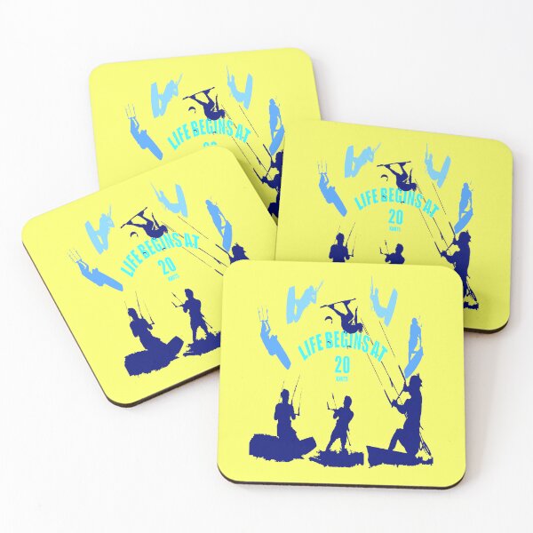 Item preview, Kite Life comienza a los veinte nudos Kitesurfer Fun Quote 11 designed and sold by taiche.
