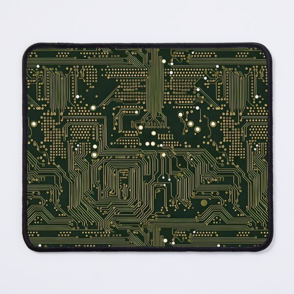 Item preview, Olive Green Circuitry Dark Board Seamless Pattern designed and sold by Sturdust.