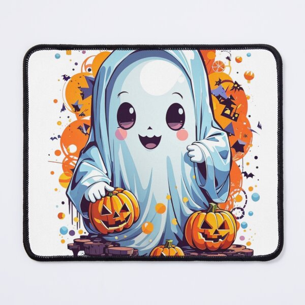 Item preview, Pumpkin Pals: Kawaii Ghosts Embrace Halloween designed and sold by irosh madushan.