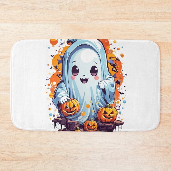 Item preview, Pumpkin Pals: Kawaii Ghosts Embrace Halloween designed and sold by irosh madushan.