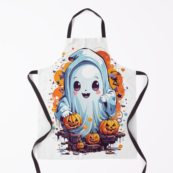 Item preview, Pumpkin Pals: Kawaii Ghosts Embrace Halloween designed and sold by irosh madushan.