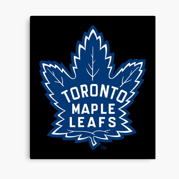 Toronto Maple Leafs Light Blue Leather Emblem – GL Canvas Print Art