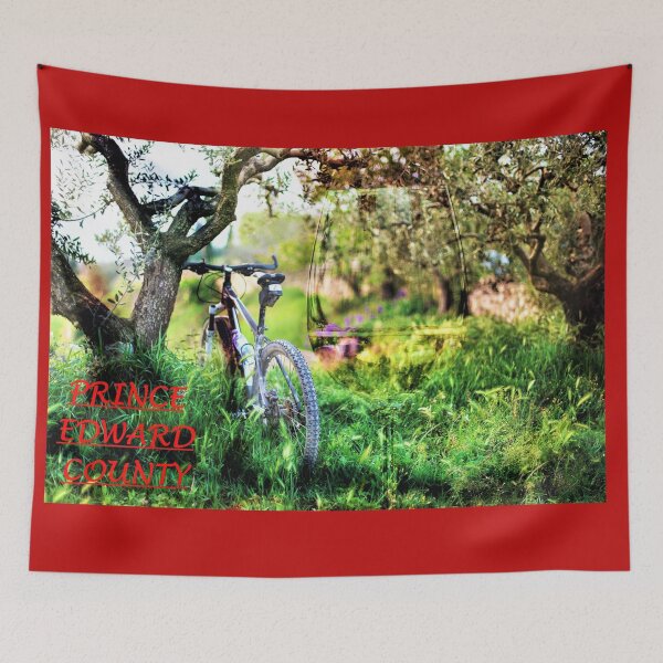 Item preview, Prince Edward County Trail Bike and Wine Glass designed and sold by robspencer.