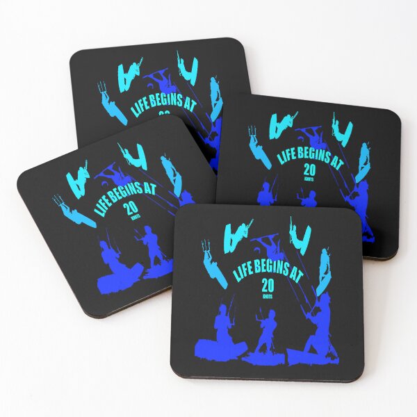 Item preview, Kite Life comienza a los veinte nudos Kitesurfer Fun Quote 12 designed and sold by taiche.