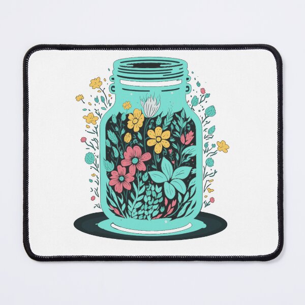Item preview, Flowers in mason jar designed and sold by Top-Bot.