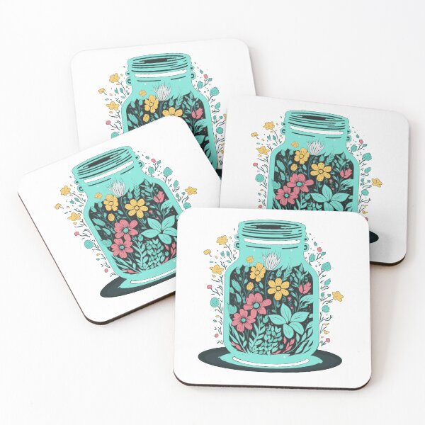 Item preview, Flowers in mason jar designed and sold by Top-Bot.