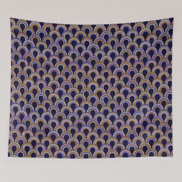 Item preview, Rainbow Scales - Dark Indigo designed and sold by appleyards.