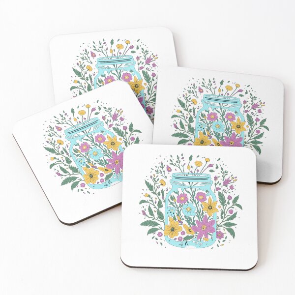 Item preview, Flowers in mason jar designed and sold by Top-Bot.