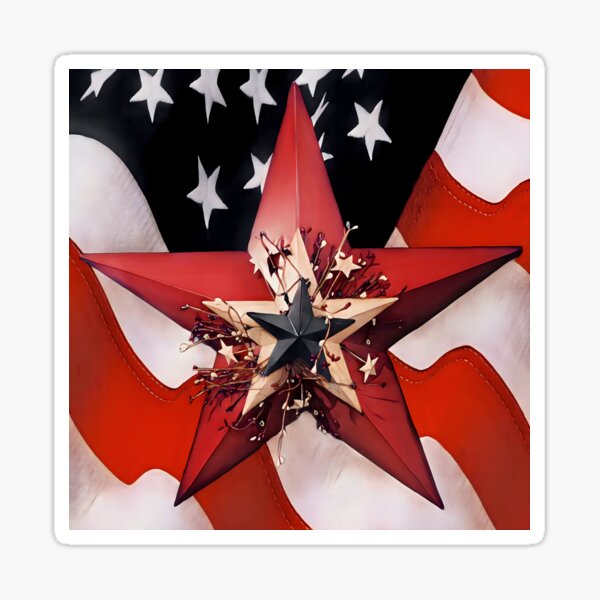 Symbols of Patriotism Sticker