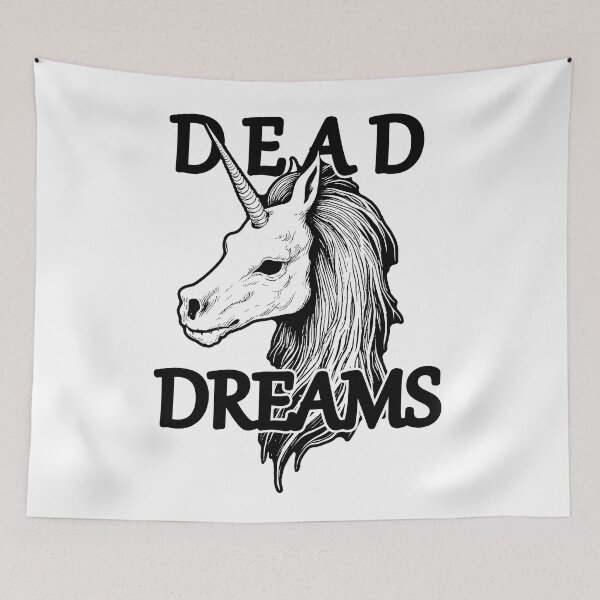 Item preview, Dead Dreams - Gothic Dark Skull Unicorn designed and sold by TheHellSong.