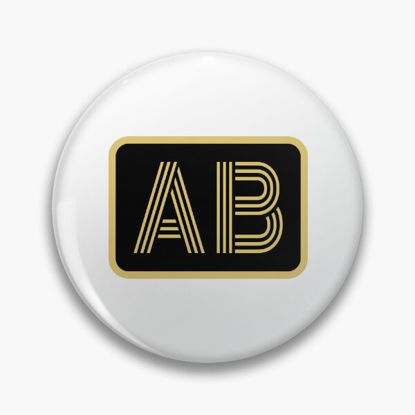 Item preview, AB Initials Gold Geometric Letters designed and sold by Jeallan Designs.