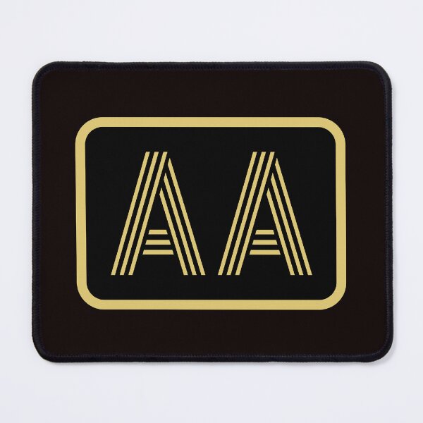 Item preview, AA Initials Gold Geometric Letters designed and sold by Jeallan Designs.