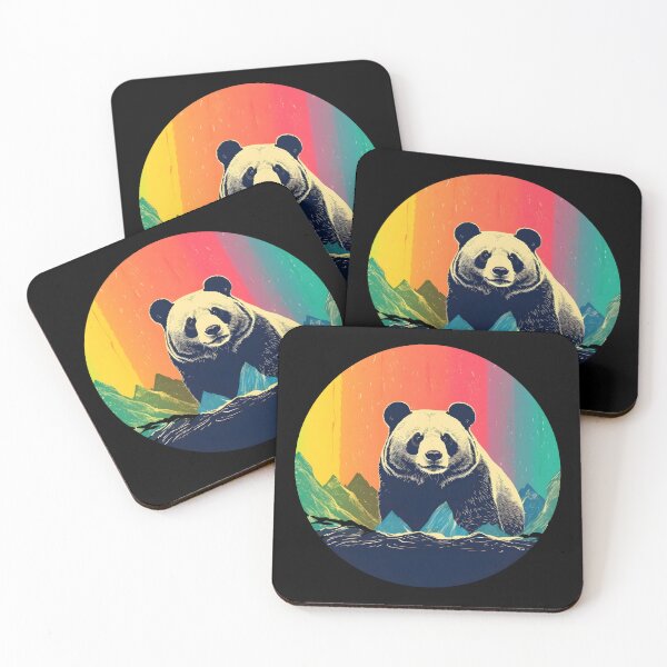 Item preview, Vintage Panda Serenity: Sunsets in the Mountains designed and sold by BNCH44.