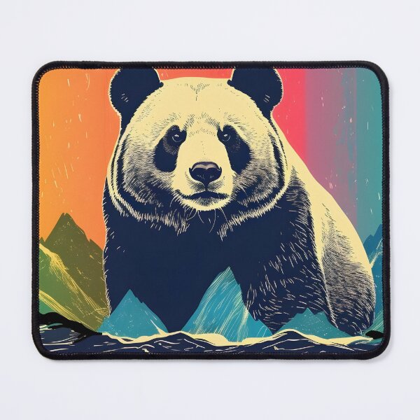 Item preview, Vintage Panda Serenity: Sunsets in the Mountains designed and sold by BNCH44.