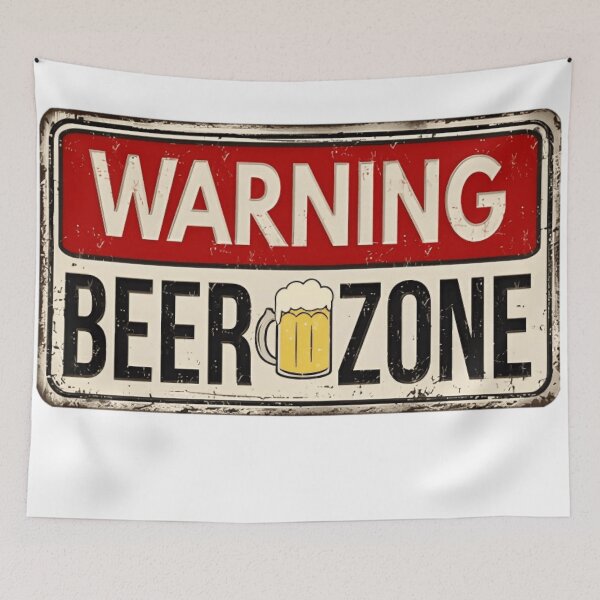 Item preview, Beer Zone Poster - Cheers to Unique Home Bar Decor designed and sold by artblocksai.