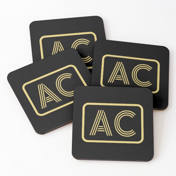 Item preview, AC Initials Gold Geometric Letters designed and sold by Jeallan Designs.