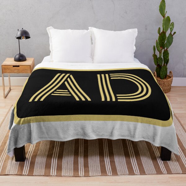 Item preview, AD Initials Gold Geometric Letters designed and sold by Jeallan Designs.