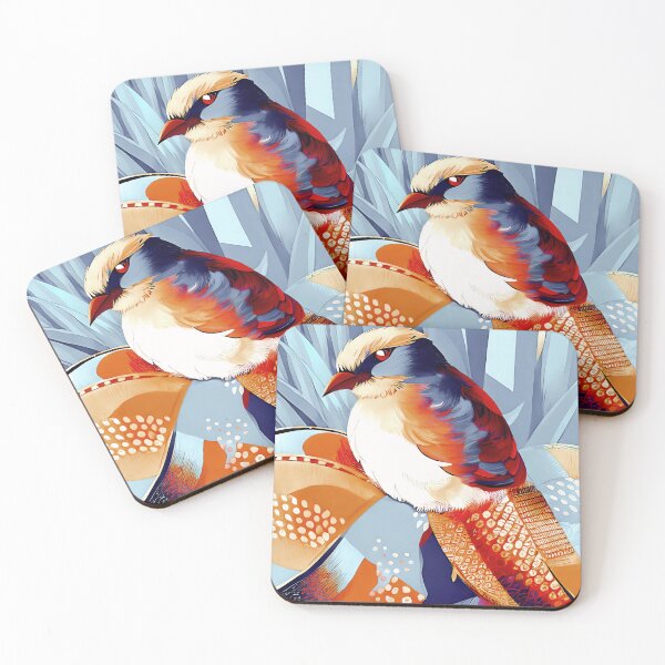 Item preview, Sienna and Gray Stylized Bird  designed and sold by Dana Roper.