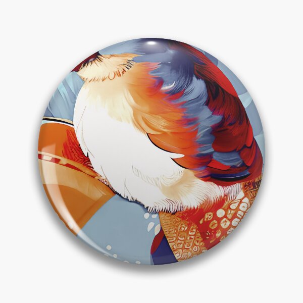 Item preview, Sienna and Gray Stylized Bird  designed and sold by Dana Roper.