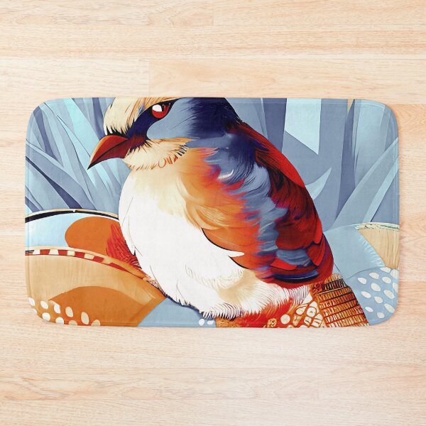 Item preview, Sienna and Gray Stylized Bird  designed and sold by Dana Roper.