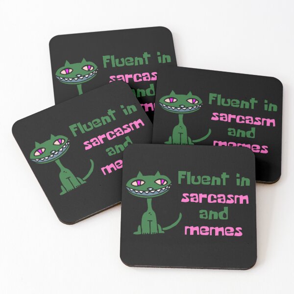 Item preview, Fluent in sarcasm and memes designed and sold by ArtAngiTresors.