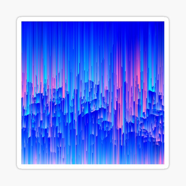 Item preview, Glitchy Rain - Abstract Digital Piece designed and sold by Jennifer Walsh Design.