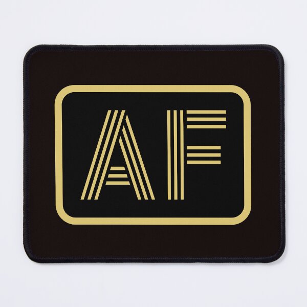 Item preview, AF Initials Gold Geometric Letters designed and sold by Jeallan Designs.