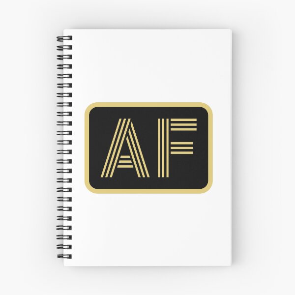Item preview, AF Initials Gold Geometric Letters designed and sold by Jeallan Designs.
