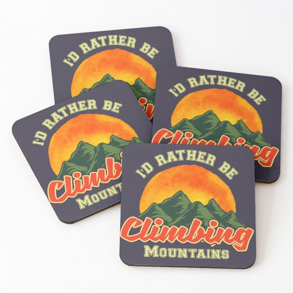 Item preview, I'D RATHER BE Climbing Mountains designed and sold by Billy Wong.