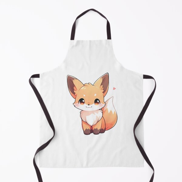 Item preview, Cute Kawaii Little Fox Smiling designed and sold by CozyKawaiiArt.