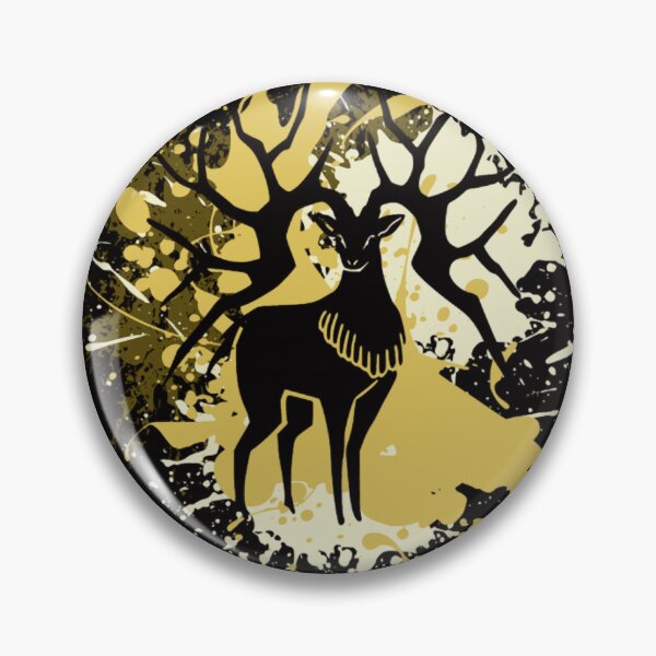 Item preview, Golden Deer - Yellow Splatter Design - Japanese Aesthetic  designed and sold by ANTHOWILLIA.