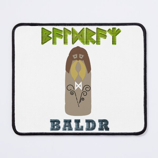 Item preview, BALDR Old Norse God with Elder Futhark Runes designed and sold by SWATARA.