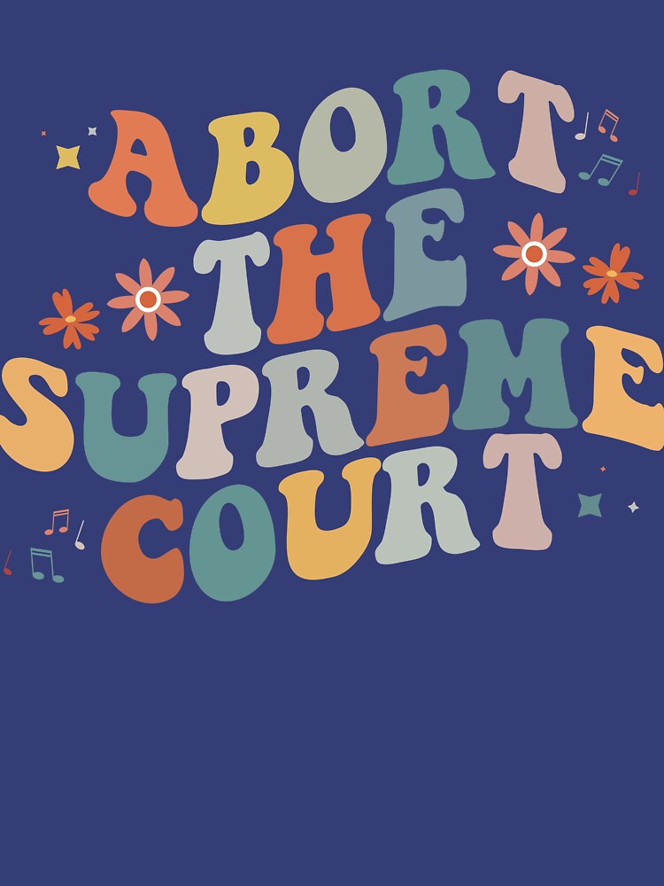 Imagen 4 de 4, Camiseta de cuello en V con la obra Abort The Supreme Court Feminist Women's Rights Gear, diseñada y vendida por DynamicDesign.