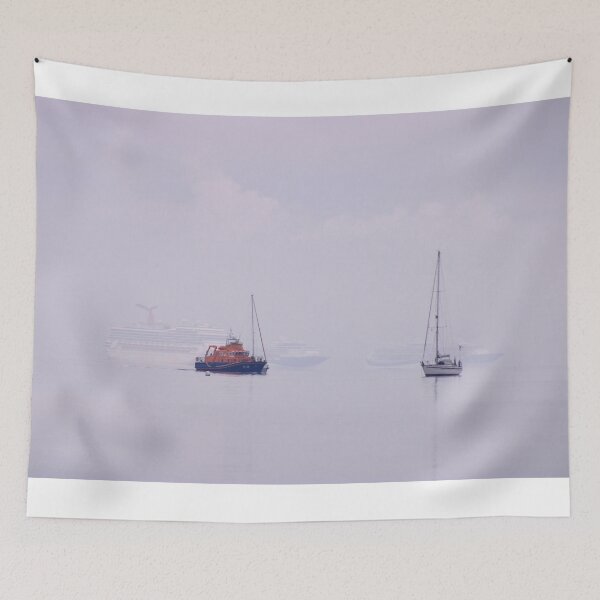 Item preview, Lifeboat and Cruiseships at Sea Weymouth Dorset designed and sold by Marie Clapton.