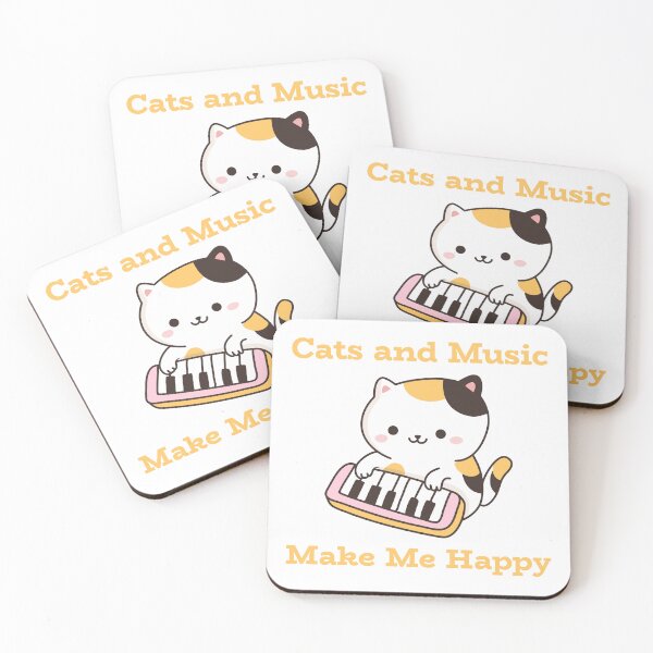 Item preview, Cats and Music Make Me Happy designed and sold by erenton.