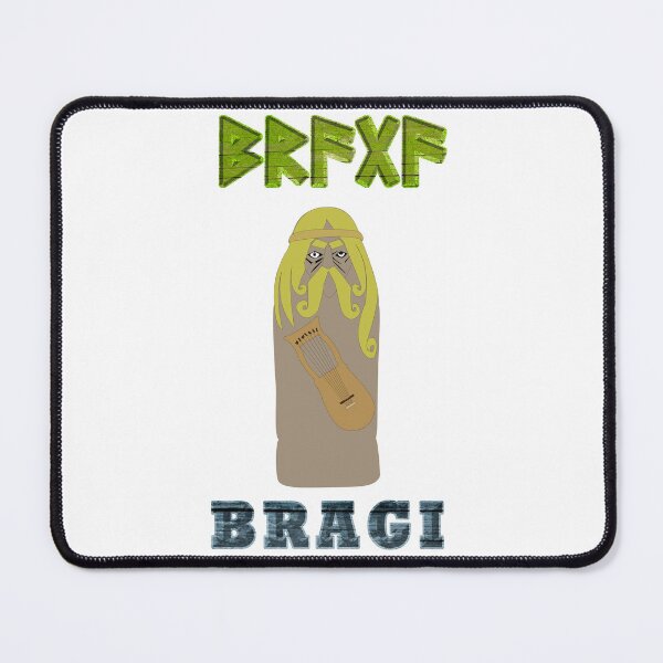 Item preview, BRAGI Old Norse God with Runes of the Elder Futhark designed and sold by SWATARA.