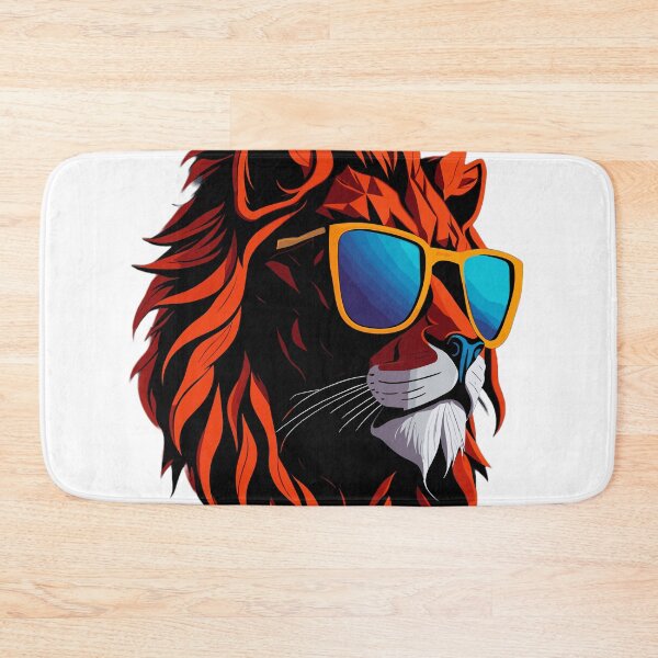 Item preview, Cool Red Lion with Yellow Sunglasses designed and sold by ancient-times.