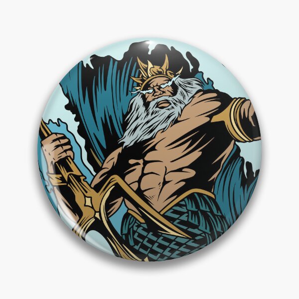 Item preview, Vintage Ancient Greek God Mythology Poseidon Neptune Design designed and sold by GreekTs.