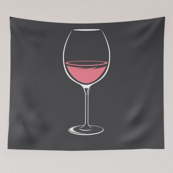 Item preview, Wine glass as symbol red color red wine illustration designed and sold by AndreMi.