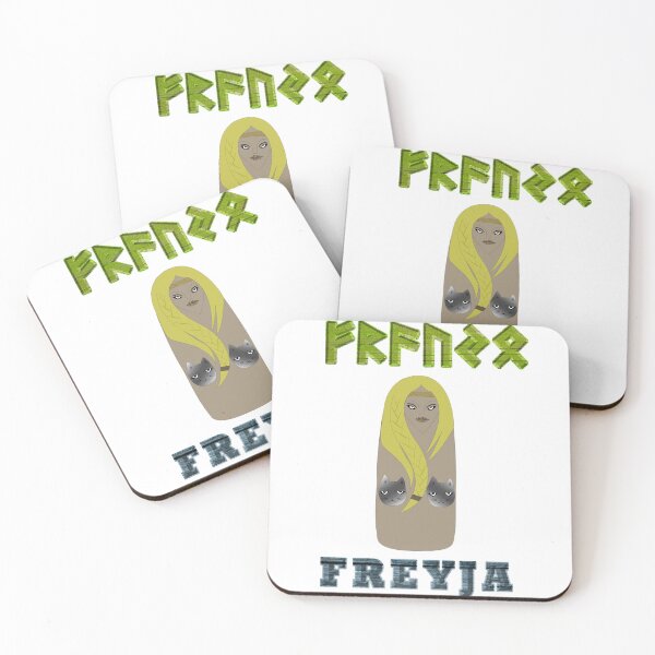 Item preview, FREYJA Ancient Norse Goddess with Elder Futhark Runes designed and sold by SWATARA.