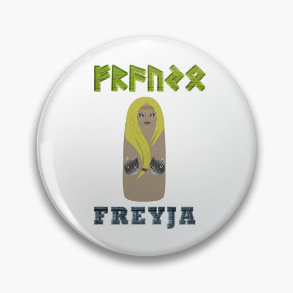 Item preview, FREYJA Ancient Norse Goddess with Elder Futhark Runes designed and sold by SWATARA.