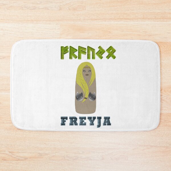 Item preview, FREYJA Ancient Norse Goddess with Elder Futhark Runes designed and sold by SWATARA.
